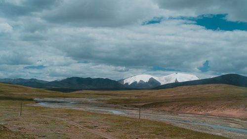 Scenic view of landscape against sky
