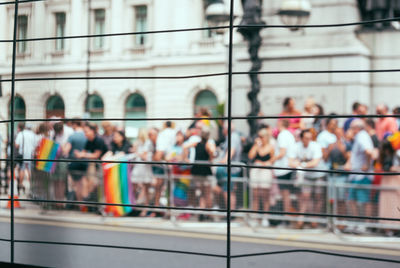 Crowd in city