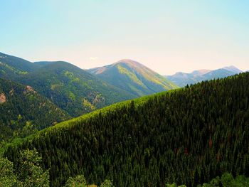 Scenic view of mountains