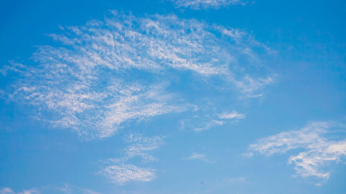 Low angle view of clouds in sky