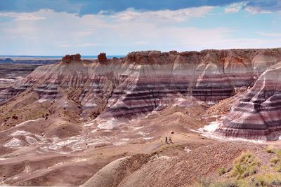 Scenic view of painted desert