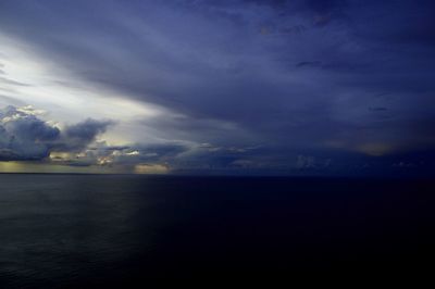 Scenic view of sky at night