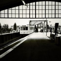 Railroad station platform
