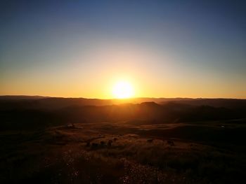 Scenic view of sunset