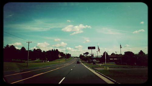 Road passing through landscape