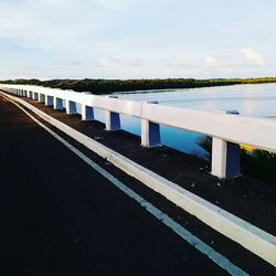 Road passing through a river