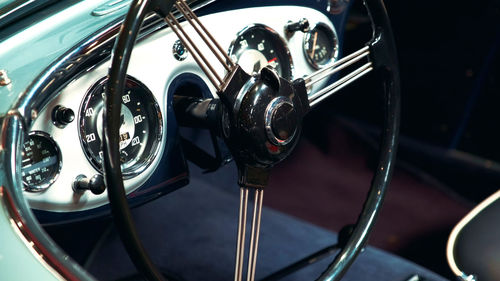 Close-up of vintage car