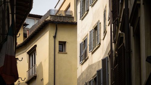 Low angle view of buildings in city