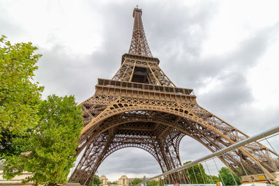 Low angle view of tower against sky