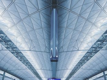 Low angle view of airport ceiling