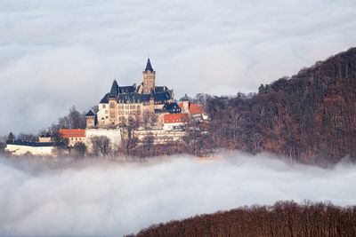 Panoramic view of buildings against sky