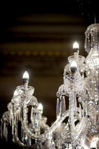 Close-up of illuminated lamp