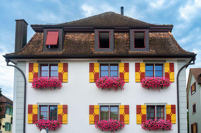 Low angle view of building against sky