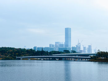 View of city at waterfront