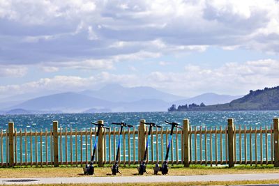Scooter weather at lake taupo