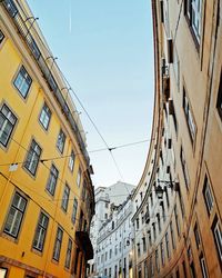 Low angle view of residential buildings against sky