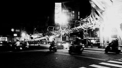 City street at night