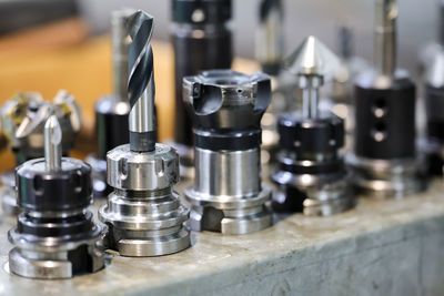 Close-up of machine part