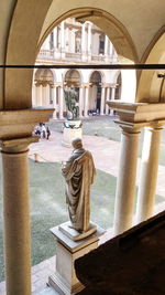 Architectural columns in water