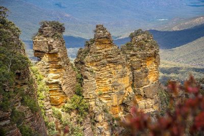 View of rock formations
