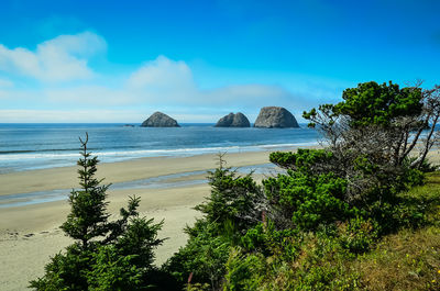 Scenic view of sea against sky