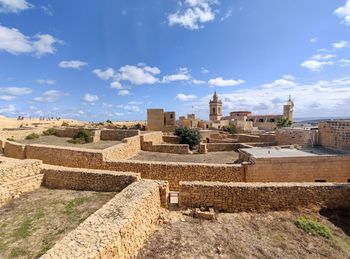 Panoramic wiew over the cittadella ruins