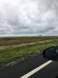 Car on road against sky