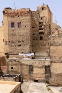 Old building against clear sky