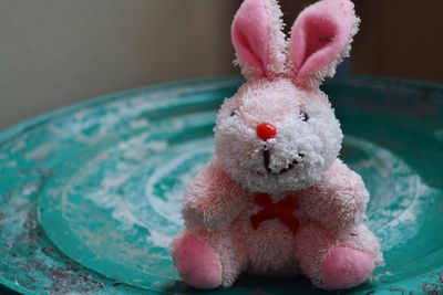 Close-up of stuffed toy on table