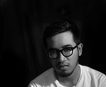 Close-up portrait of young man