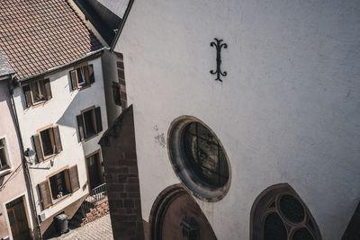 Low angle view of residential building