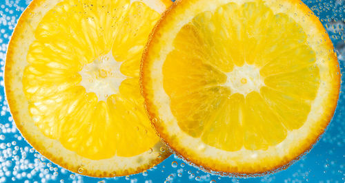 Close-up of orange slices