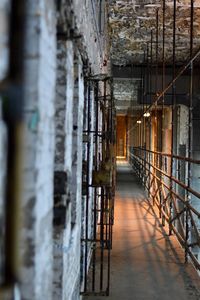 Interior of abandoned building