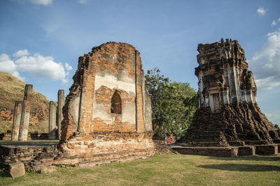 Old ruins against sky