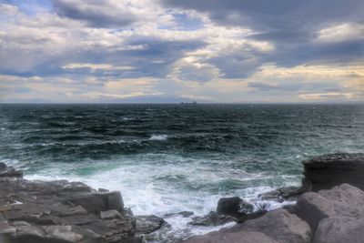 Scenic view of sea against sky