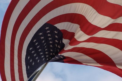 Close-up of flag against the sky