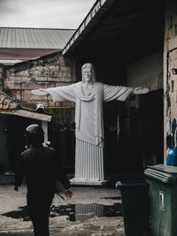 View of statue