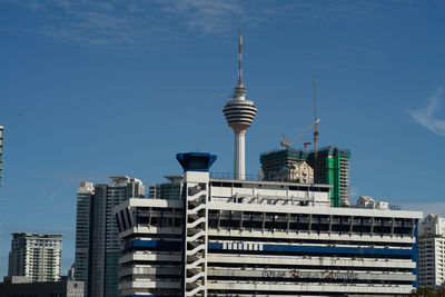 Buildings in the city center near menara kuala lumpur