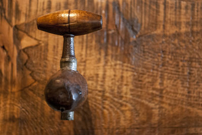 Close-up of electric lamp