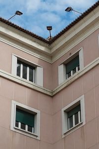 Low angle view of building against sky