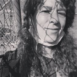 Close-up portrait of young woman