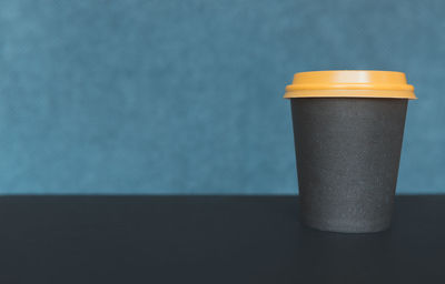 Close-up of drink on table at home