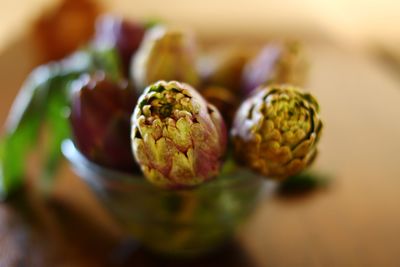 Close-up of fruits on table
