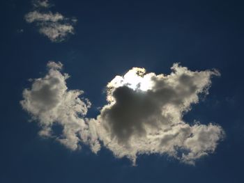 Low angle view of cloudy sky