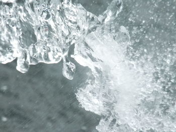 Close-up of water splashing in sea