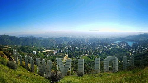 Scenic view of landscape against clear sky