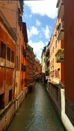 Residential buildings by canal