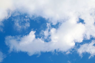 Low angle view of clouds in sky