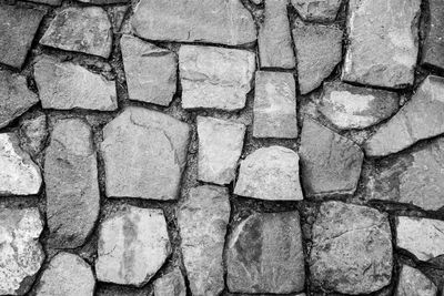 Full frame shot of cobblestone