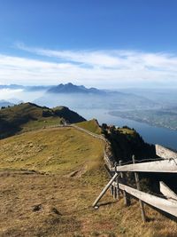 Scenic view of landscape against sky